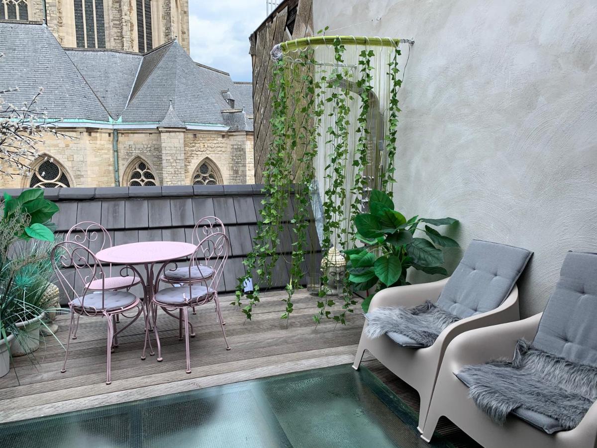 Wellness Loft With Sauna, Jacuzzi, Roof Terrace & Amazing View Apartment Antwerp Luaran gambar