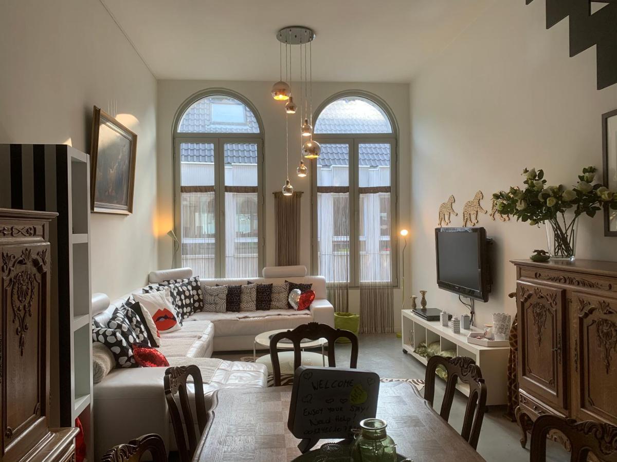 Wellness Loft With Sauna, Jacuzzi, Roof Terrace & Amazing View Apartment Antwerp Luaran gambar