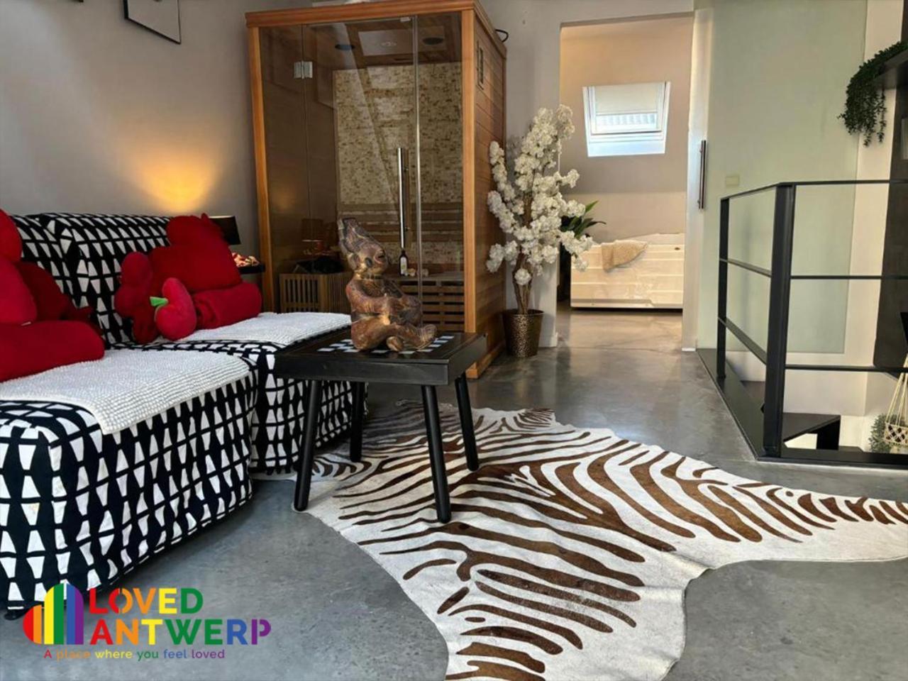 Wellness Loft With Sauna, Jacuzzi, Roof Terrace & Amazing View Apartment Antwerp Luaran gambar